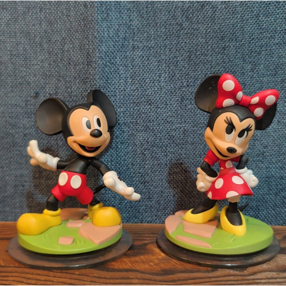Disney Infinity 3.0 Mickey Minnie Mouse 2 Figure Lot PVC Loose
